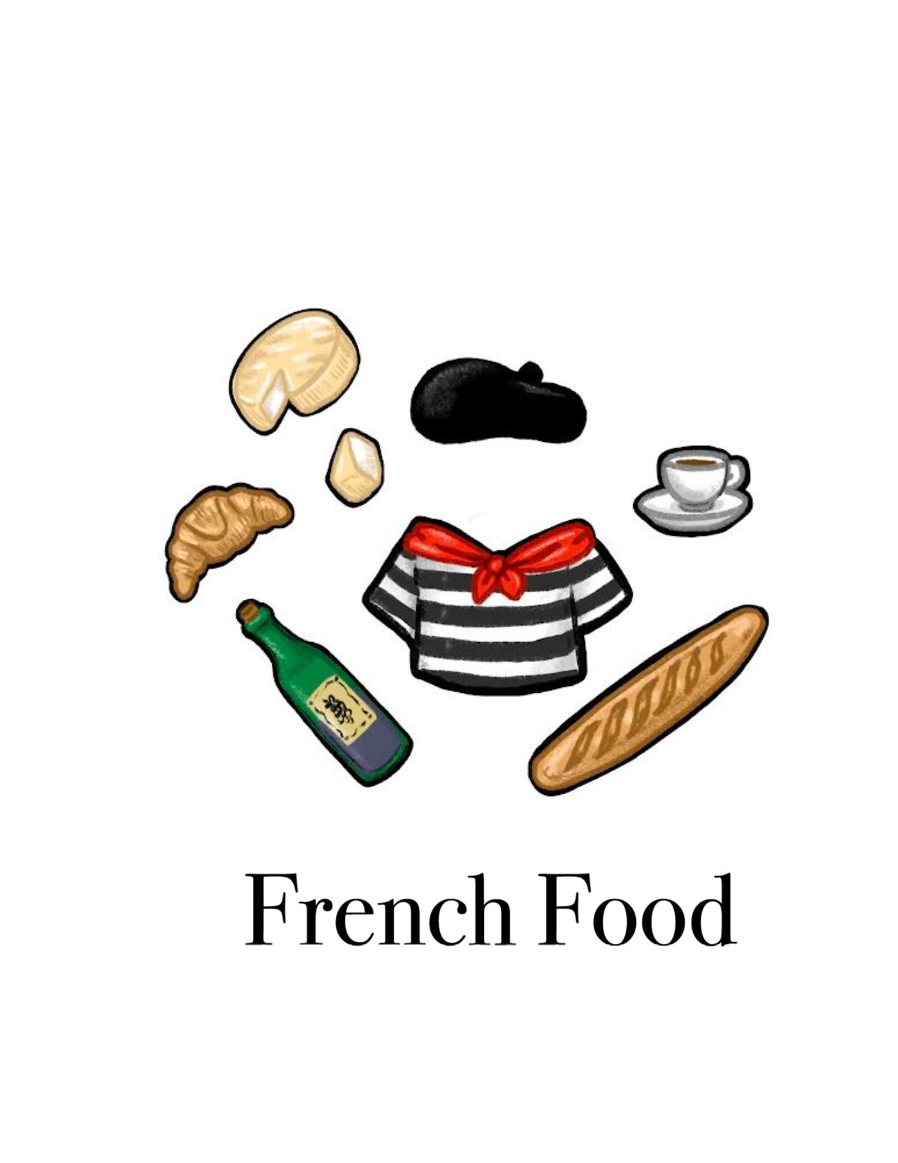 Magnet Outfit- French Food