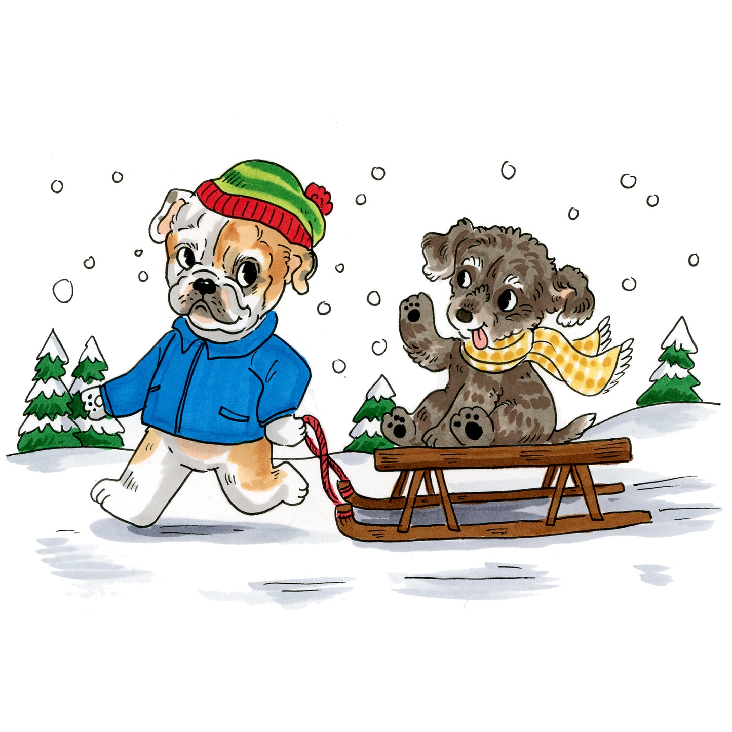 Holiday Pet Sketch