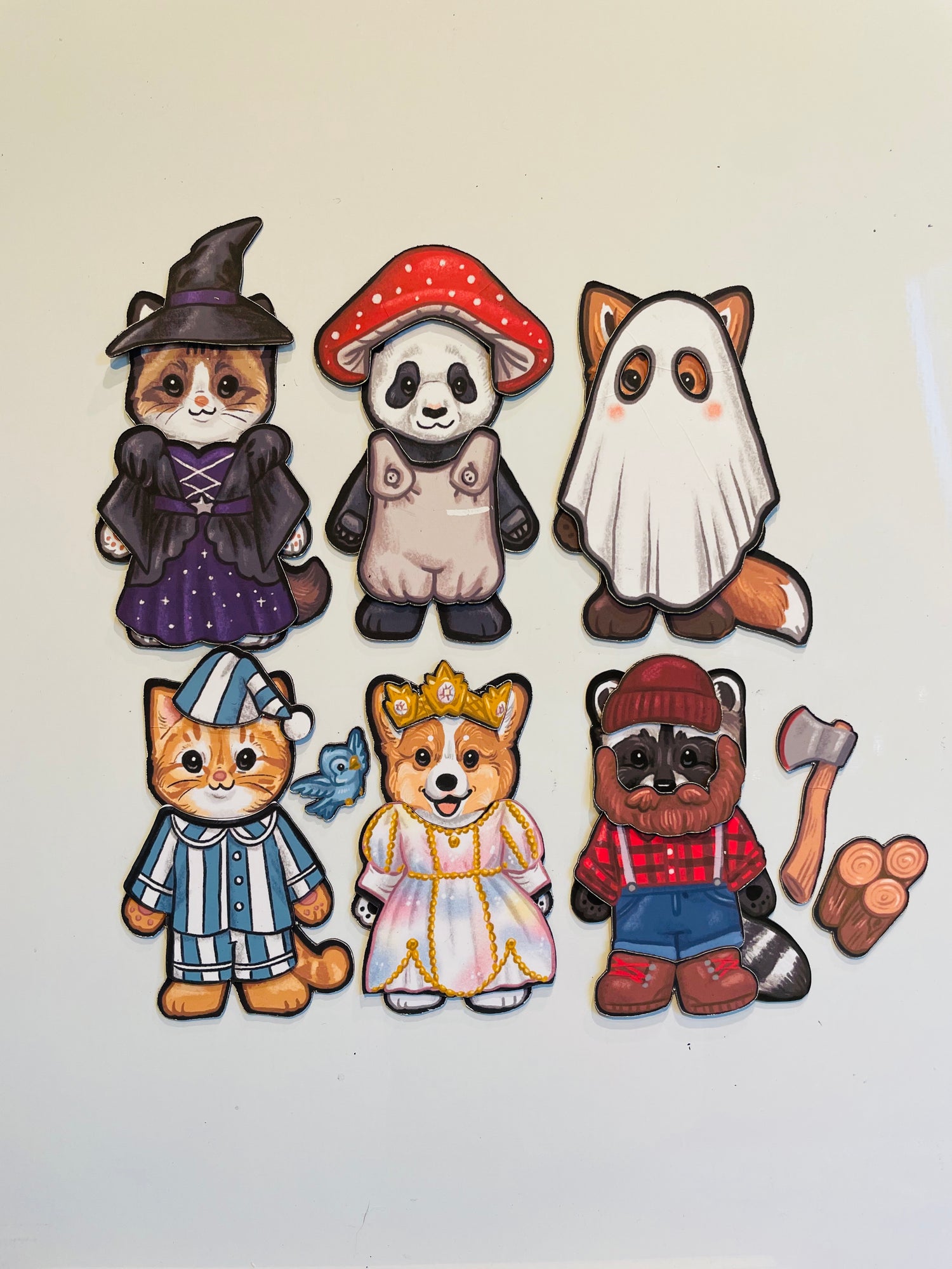 Paper Doll Magnets