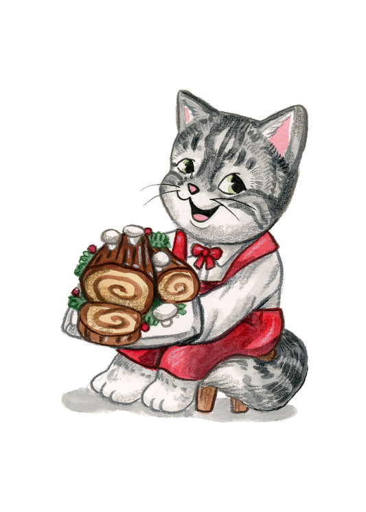 Holiday Food Watercolor